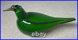 Iittala Oiva Toikka Glass Bird Green Rare Bird