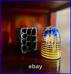 Iittala Oiva Toikka Glass Bird Northern Owl Owlet Scope RARE with Box 10.5cm JP