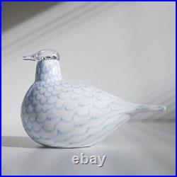 Iittala Oiva Toikka Glass Bird Snow Grous White glass art 2020 New box
