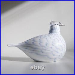 Iittala Oiva Toikka Glass Bird Snow Grous White glass art 2020 New box