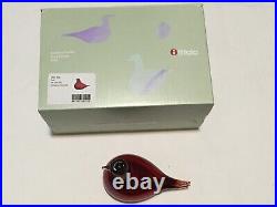 Iittala Oiva Toikka Glass Little Red Tern Signed