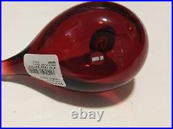 Iittala Oiva Toikka Glass Little Red Tern Signed