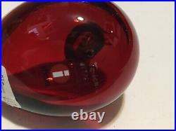 Iittala Oiva Toikka Glass Little Red Tern Signed