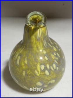Iittala Oiva Toikka Hand Blowen Glass Pine Grosbeak (Male) Signed