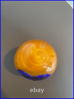 Iittala Oiva Toikka Northern Owl Bird Yellow Glass Figurine Finland Rare Item Iittala Oiva Toikka Northern Owl Bird Yellow Glass Figurine Finland Rare Item