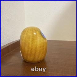 Iittala Oiva Toikka Northern owl yellow Glass Art Finland Scope