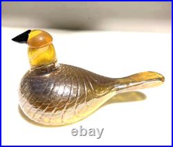 Iittala Oiva Toikka Nuutajarvi Karelian Golden Cuckoo Finn Fest Bird 2004 8.25