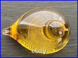 Iittala Oiva Toikka Nuutajärvi Pulmu (Snow Bunting) yellow Glass Bird F/S Iittala Oiva Toikka Nuutajärvi Pulmu (Snow Bunting) yellow Glass Bird F/S