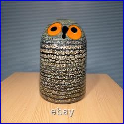 Iittala Oiva Toikka Owl Art Glass Bird Vintage Iittala Oiva Toikka Owl Art Glass Bird Vintage