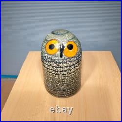 Iittala Oiva Toikka Owl Art Glass Bird Vintage Iittala Oiva Toikka Owl Art Glass Bird Vintage