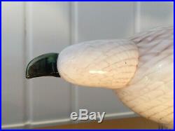 Iittala Oiva Toikka Pale Male Glass Bird RARE