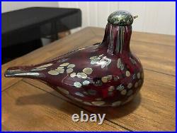 Iittala Oiva Toikka Ruby Red Bird, Mint With Original Box