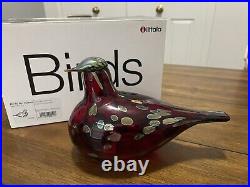 Iittala Oiva Toikka Ruby Red Bird, Mint With Original Box