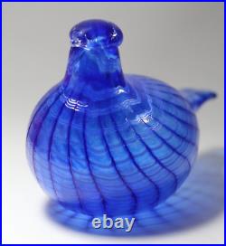 Iittala Oiva Toikka Signed Art Glass Blue Bird