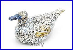 Iittala Oiva Toikka Sorsanaaras (Female Duck) Vintage Finland Art Glass Bird