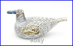 Iittala Oiva Toikka Sorsanaaras (Female Duck) Vintage Finland Art Glass Bird