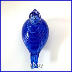 Iittala Oiva Toikka bird Blue Bird for SSKK 1990 Birds by Toikka 13.5cm×9cm Iittala Oiva Toikka bird Blue Bird for SSKK 1990 Birds by Toikka 13.5cm×9cm