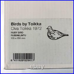 Iittala Ruby Bird Birds by Toikka/Nuutajarvi