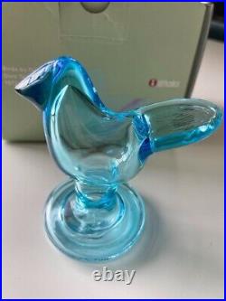 Iittala Scope Legged Cioppo Glass Sky Blue × Turquoise Interior Ornament