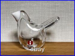 Iittala Sieppo Bird Clear White Glass Iittala Sieppo Bird Clear White Glass