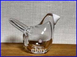 Iittala Sieppo Bird Clear White Glass Iittala Sieppo Bird Clear White Glass