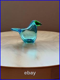 Iittala Sieppo Light Blue Green Handcrafted Glass Bird Collectible Iittala Sieppo Light Blue Green Handcrafted Glass Bird Collectible