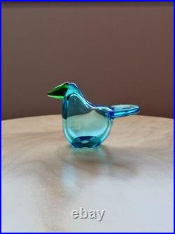 Iittala Sieppo Light Blue Green Handcrafted Glass Bird Collectible Iittala Sieppo Light Blue Green Handcrafted Glass Bird Collectible