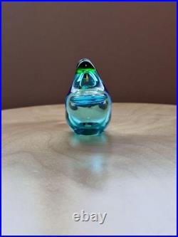 Iittala Sieppo Light Blue Green Handcrafted Glass Bird Collectible Iittala Sieppo Light Blue Green Handcrafted Glass Bird Collectible