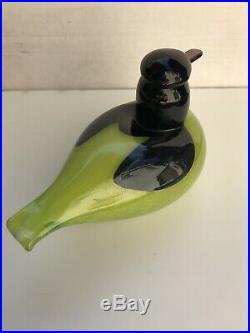 Iittala Signed Oiva Toikka Common Teal Male Original ART GLASS BIRD 6