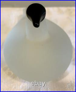 Iittala Signed Rare Frosted Glass Bird Swan Oiva Toikka Paperweight