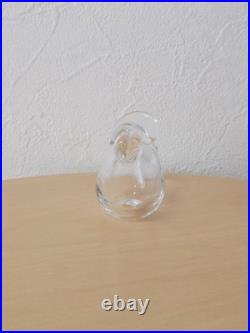Iittala Siieppo Clear Glass Bird Handcrafted Used Vintage Iittala Siieppo Clear Glass Bird Handcrafted Used Vintage