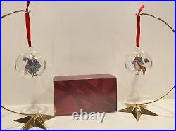 Iittala Taika Christmas Ornament Ball Lasipallot Birds Glass NEW IN BOX Set of 2