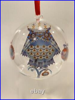 Iittala Taika Christmas Ornament Ball Lasipallot Birds Glass NEW IN BOX Set of 2