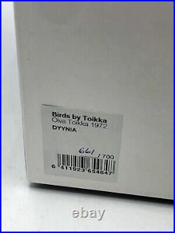 Iittala Toikka Art Glass DYYNIA Bird Numbered 661 Ltd Edition New in Box