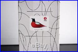 Iittala Toikka Bird Mountain Redstart Signed Original Box & Sticker