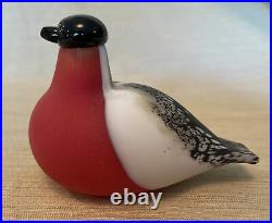 Iittala Toikka Glass Bird 1994 Bullfinch Punatulkku 80 X 115 mm