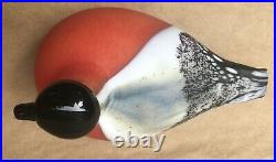 Iittala Toikka Glass Bird 1994 Bullfinch Punatulkku 80 X 115 mm