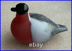 Iittala Toikka Glass Bird 1994 Bullfinch Punatulkku NEW 50x115mm/1.97x4.53 Inch
