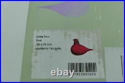Iittala Toikka Little Tern Glass Bird Cranberry Red