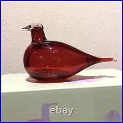 Iittala bird Little Turn Cranberry There is no noticeable scratches or dirt