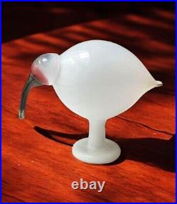 Iittala bird Toikka Oiva Crested IBIS WHITE 213 / 500 Limited Reprinted 2014