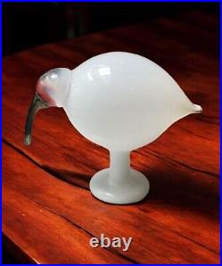 Iittala bird Toikka Oiva Crested IBIS WHITE 213 / 500 Limited Reprinted 2014