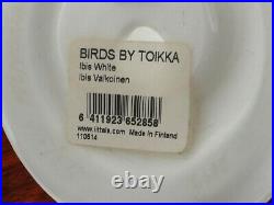 Iittala bird Toikka Oiva Crested IBIS WHITE 213 / 500 Limited Reprinted 2014