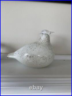 Iittala glass Birds by Toikka Snow Grouse