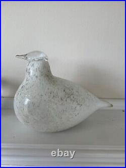 Iittala glass Birds by Toikka Snow Grouse