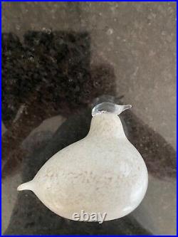 Iittala glass Birds by Toikka Snow Grouse