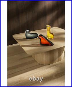 Iittala × mina perhonen Glass Bird Seville Orange Desktop Art Work Figurine