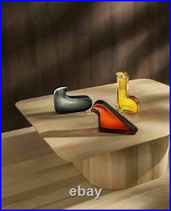 Iittala × minä perhonen Glass Bird Seville Orange Desktop Art Work Figurine