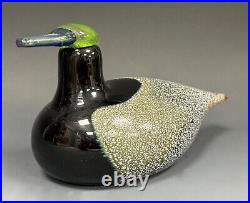 Large Iittala Finland Oiva Toikka Glass Bird Nuutajärvi Signed