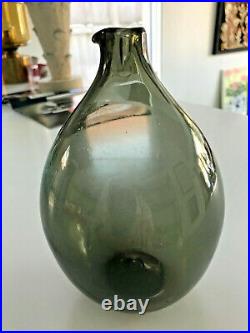 Lintupullo Bird Bottle Timo Sarpaneva Glass Decanter Signed & Dated 1957 iittala